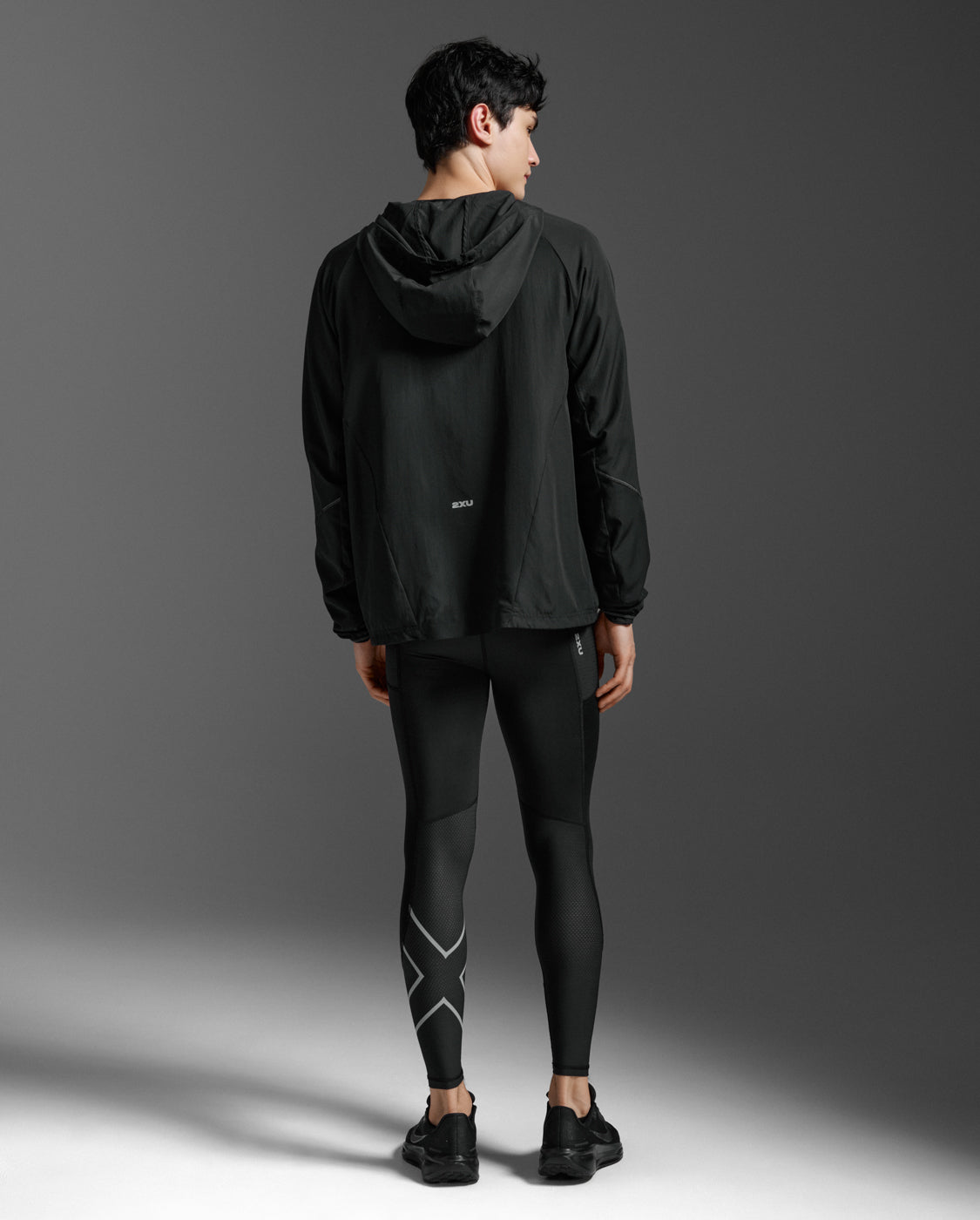 Aero Hex Windbreaker, Black/Silver Reflective