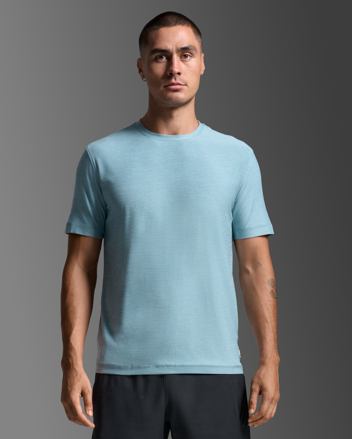 Signature Soft Jersey Tee, Chambray/Chambray