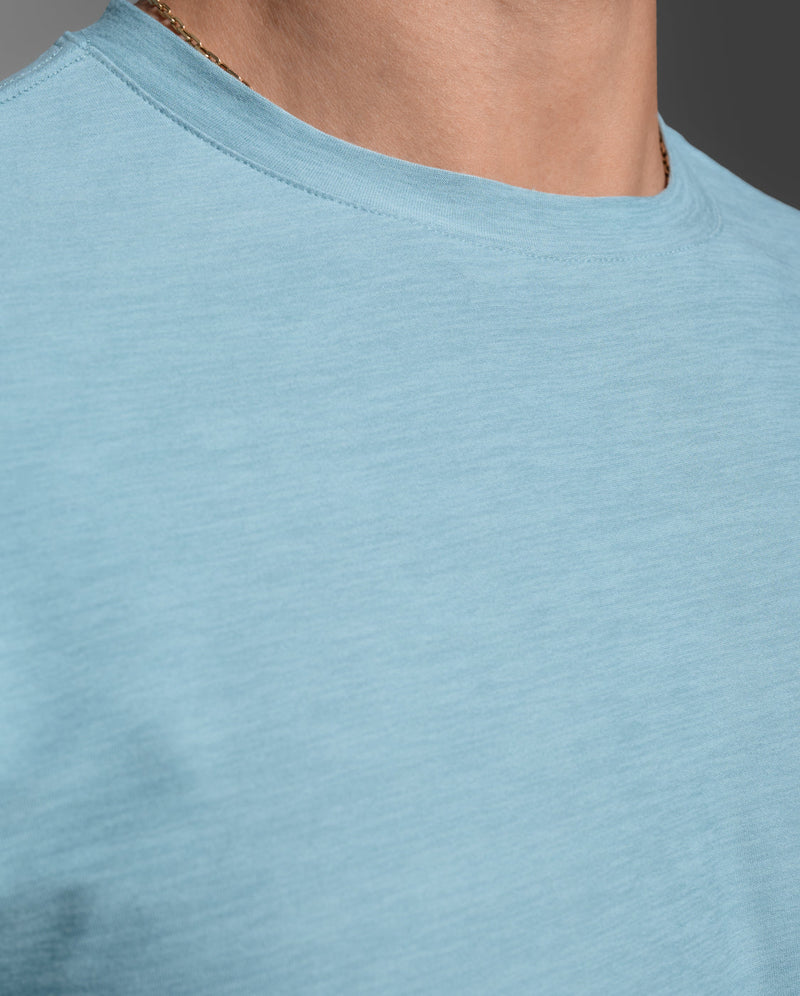 Signature Soft Jersey Tee, Chambray/Chambray