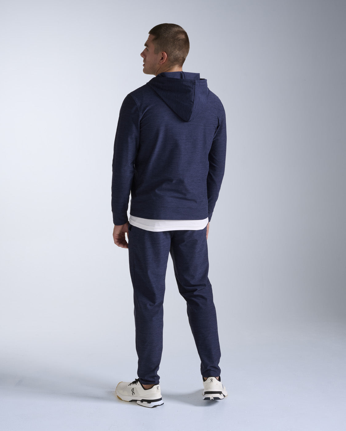 Signature Zip Through Hoodie, Midnight/Midnight