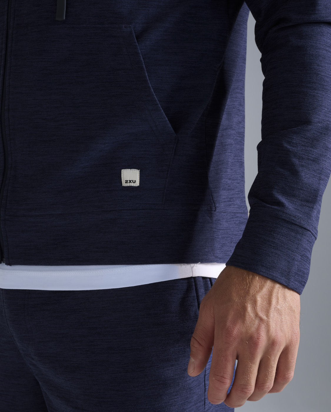 Signature Zip Through Hoodie, Midnight/Midnight