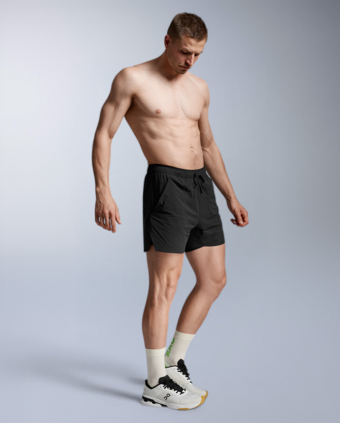 Force 2-in-1 5 Inch Shorts, Black/Black