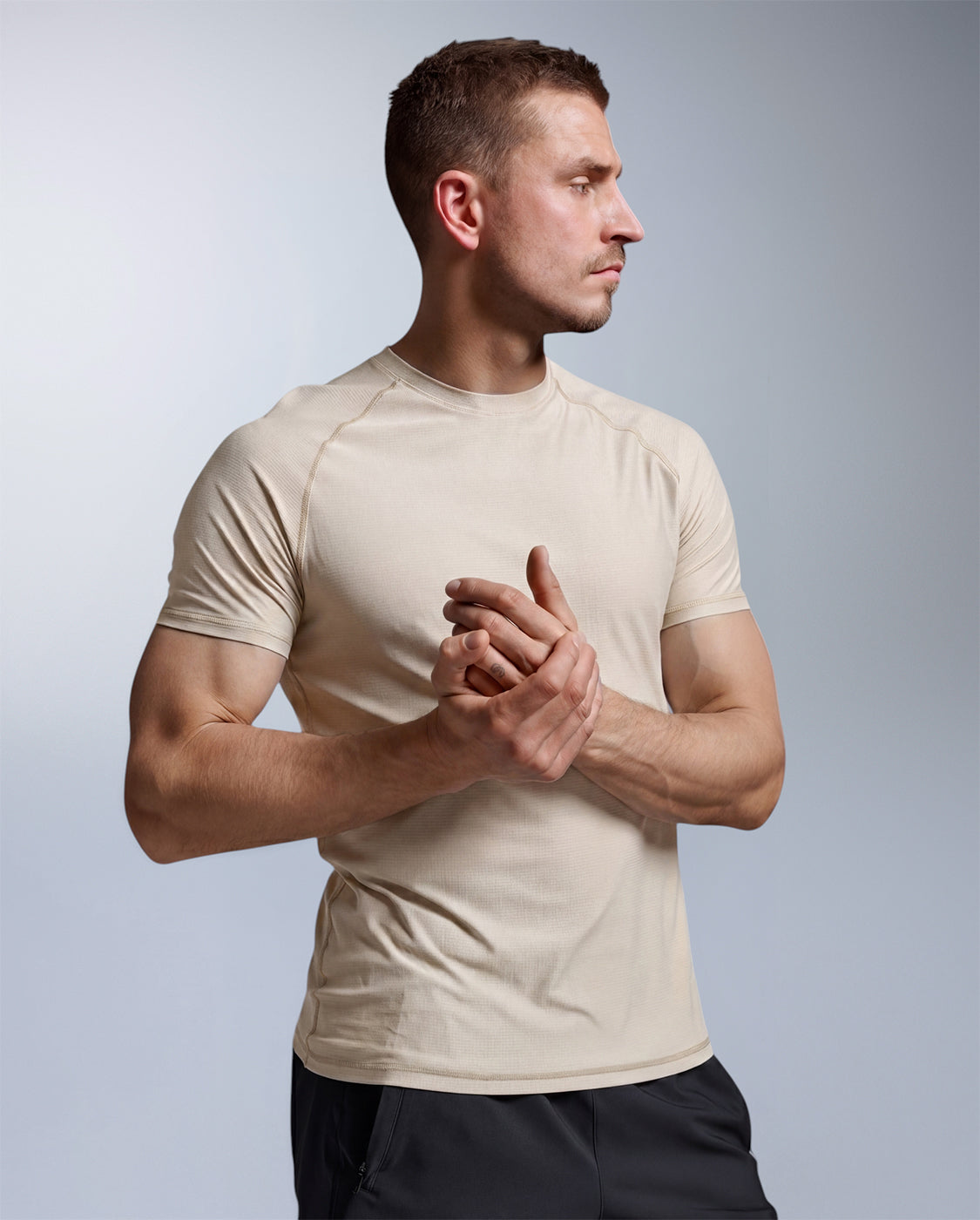 Force Tech Tee, Chalk/Chalk