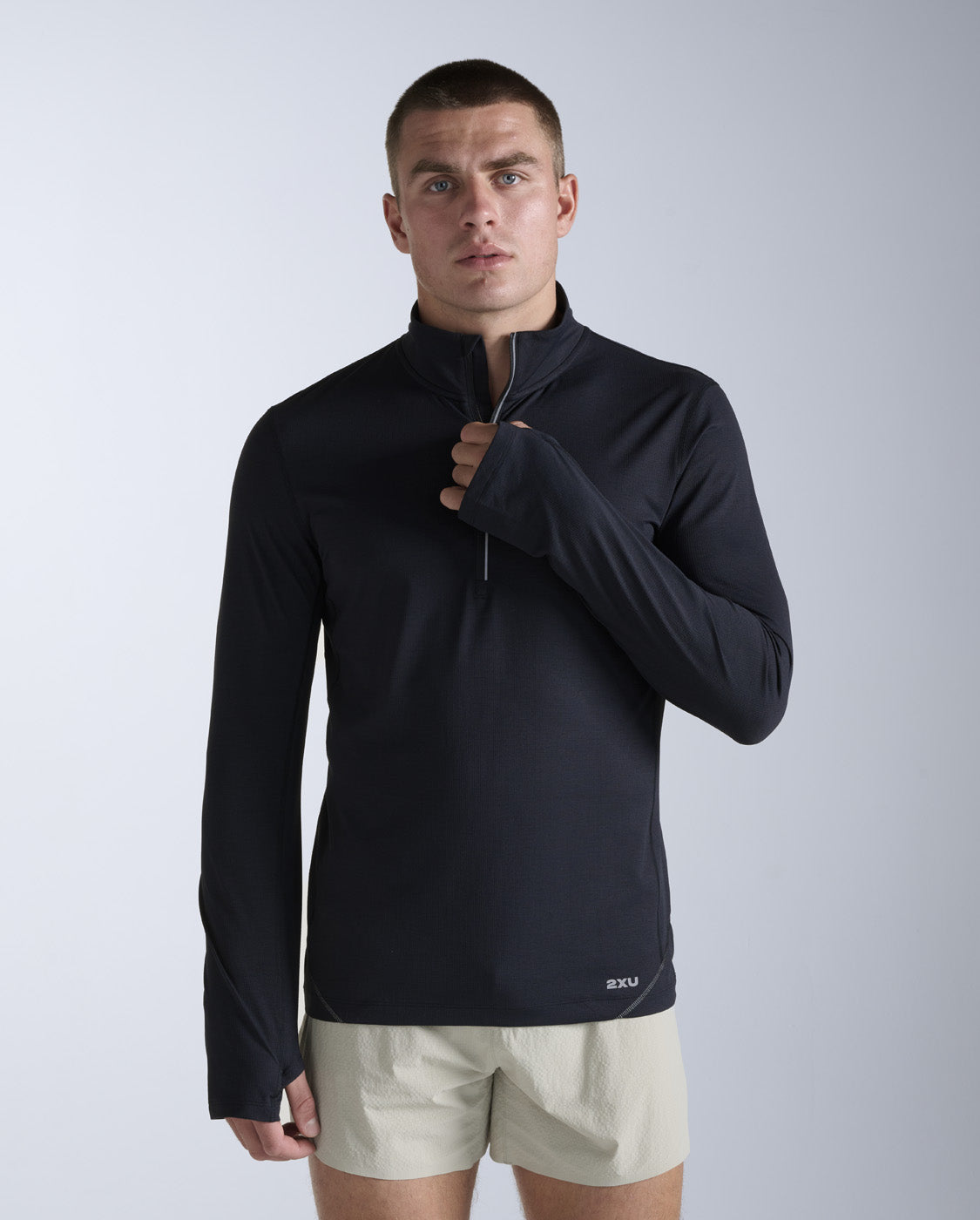 Aero Trail 1/2 Zip, Black/Silver Reflective
