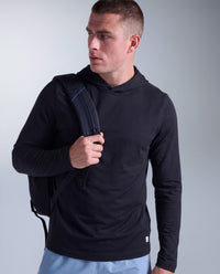 Motion Long Sleeve Hoodie, Black/Black