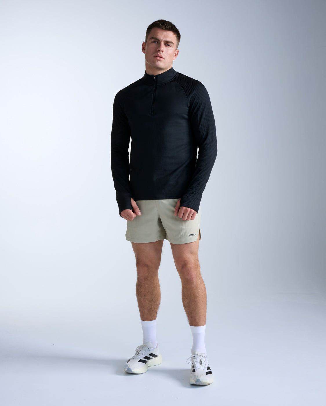 Ignition Haptic 1/4 Zip, Black/Silver Reflective