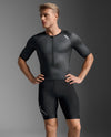 Core Sleeved Trisuit - Black/White