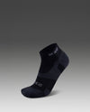 VECTR LIGHT CUSHION 1/4 CREW SOCKS - BLACK/TITANIUM