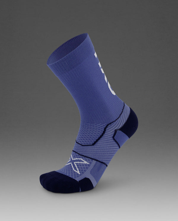 Vectr Cushion Crew Socks, Future Dusk/White
