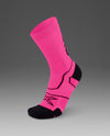 Vectr Cushion Crew Socks - FUCHSIA/BLACK