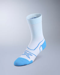 Vectr Cushion Crew Socks, Moonstone/Silverlake Blue