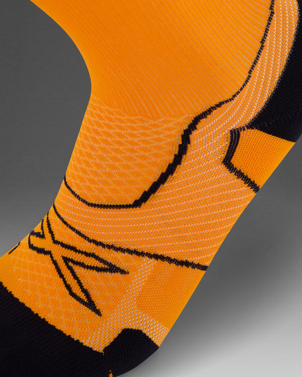 Vectr Cushion Crew Socks, Solar Orange/Black