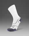 VECTR CUSHION CREW SOCKS - WHITE/GREY