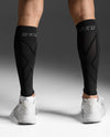 X COMPRESSION CALF SLEEVES - TITANIUM/BLACK