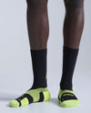 Vectr Light Cushion Crew Socks - BLACK/VOLT