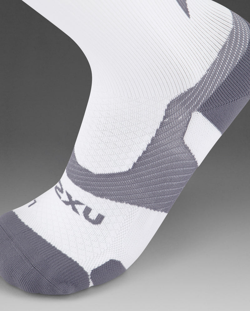 Vectr Light Cushion Crew Socks, White/Grey