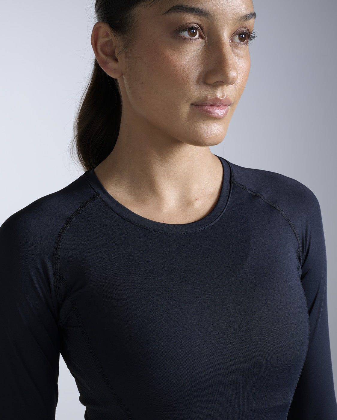 Core Compression Long Sleeve, Black/Black