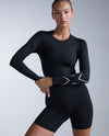 Core Compression Long Sleeve - BLACK/SILVER