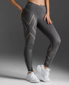 Light Speed Mid-rise Compression Tights - Jupiter/Carbon Reflective