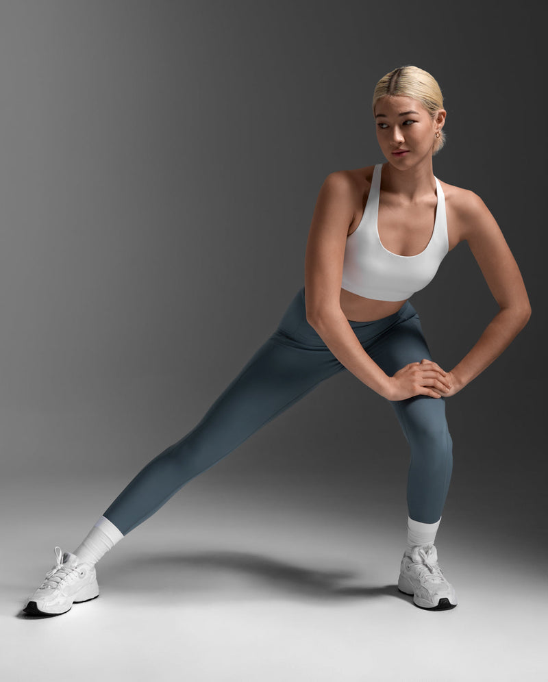 Form Stash Hi-Rise Compression Tights, Dark Sage/Dark Sage