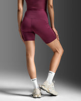 Form Stash Hi-Rise Bike Shorts, Amaretto/Amaretto