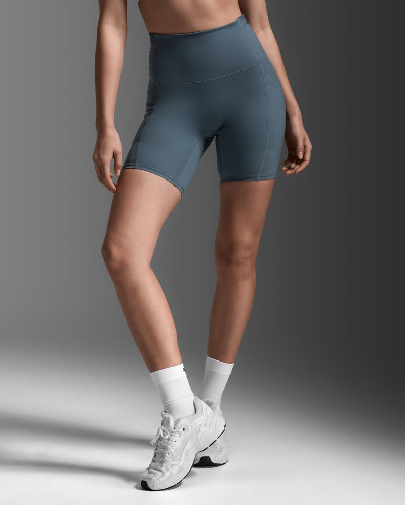 Form Stash Hi-Rise Bike Shorts, Dark Sage/Dark Sage