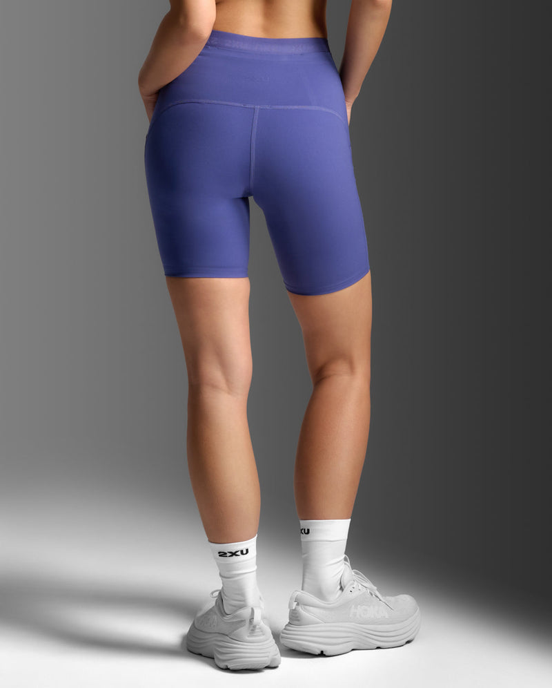 Form Stash Hi-Rise Compression 6 Inch Shorts, Future Dusk/Future Dusk