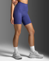Form Stash Hi-Rise Compression 6 Inch Shorts, Future Dusk/Future Dusk