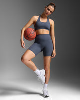 Form Stash Hi-Rise Compression 6 Inch Shorts, India Ink/India Ink1