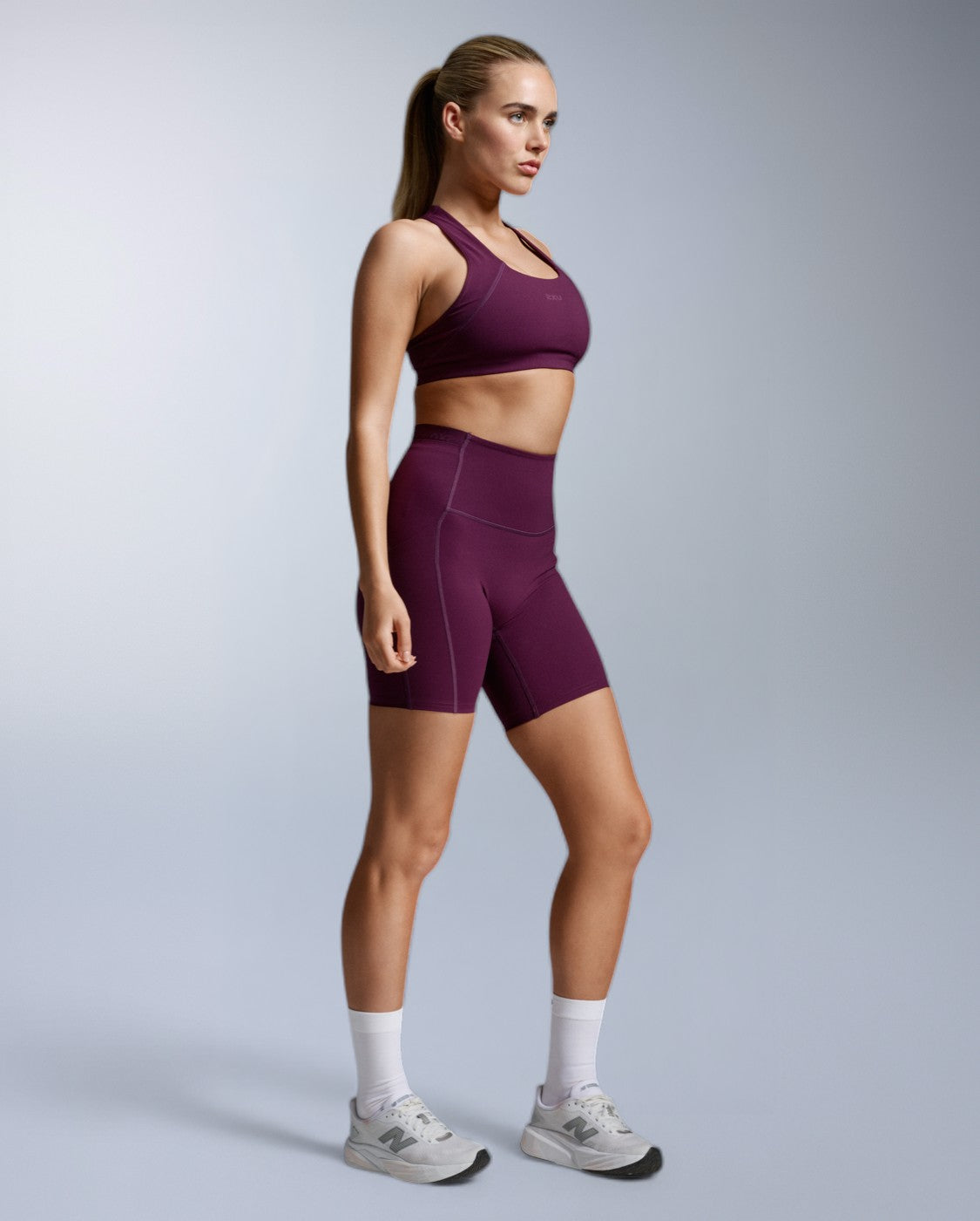 Form Stash Hi-Rise Compression 6 Inch Shorts, Sangria/Sangria