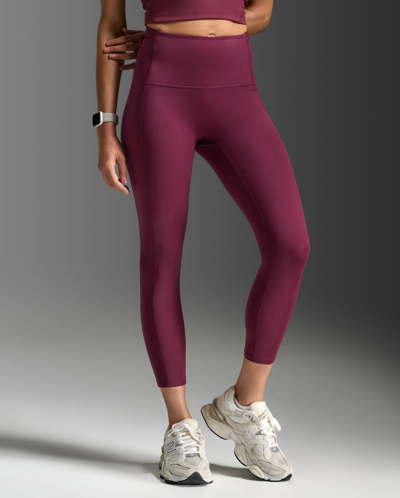 Form Stash Hi-Rise Compression 7/8 Tights, Amaretto/Amaretto