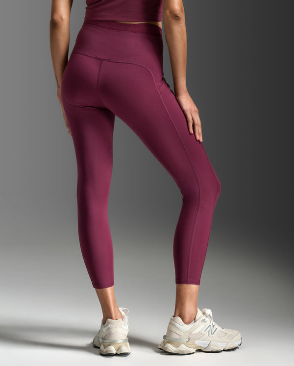 Form Stash Hi-Rise Compression 7/8 Tights, Amaretto/Amaretto