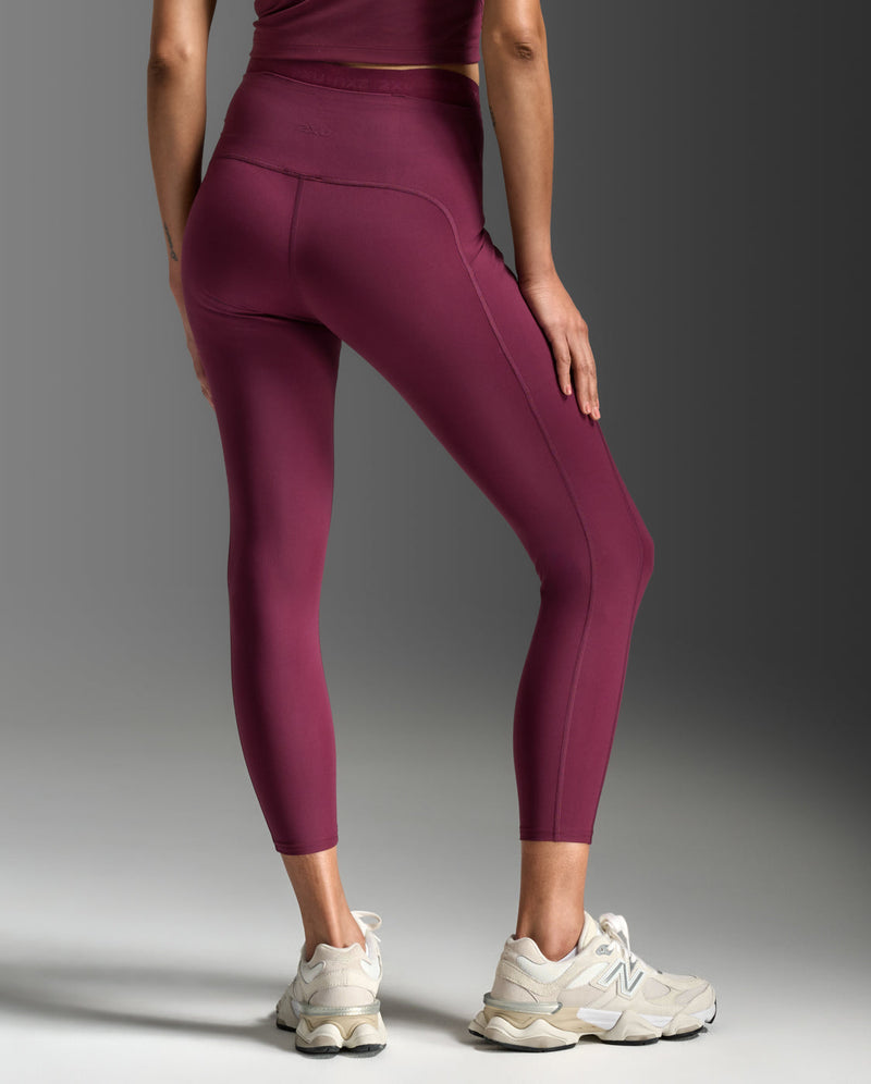 Form Stash Hi-Rise Compression 7/8 Tights, Amaretto/Amaretto