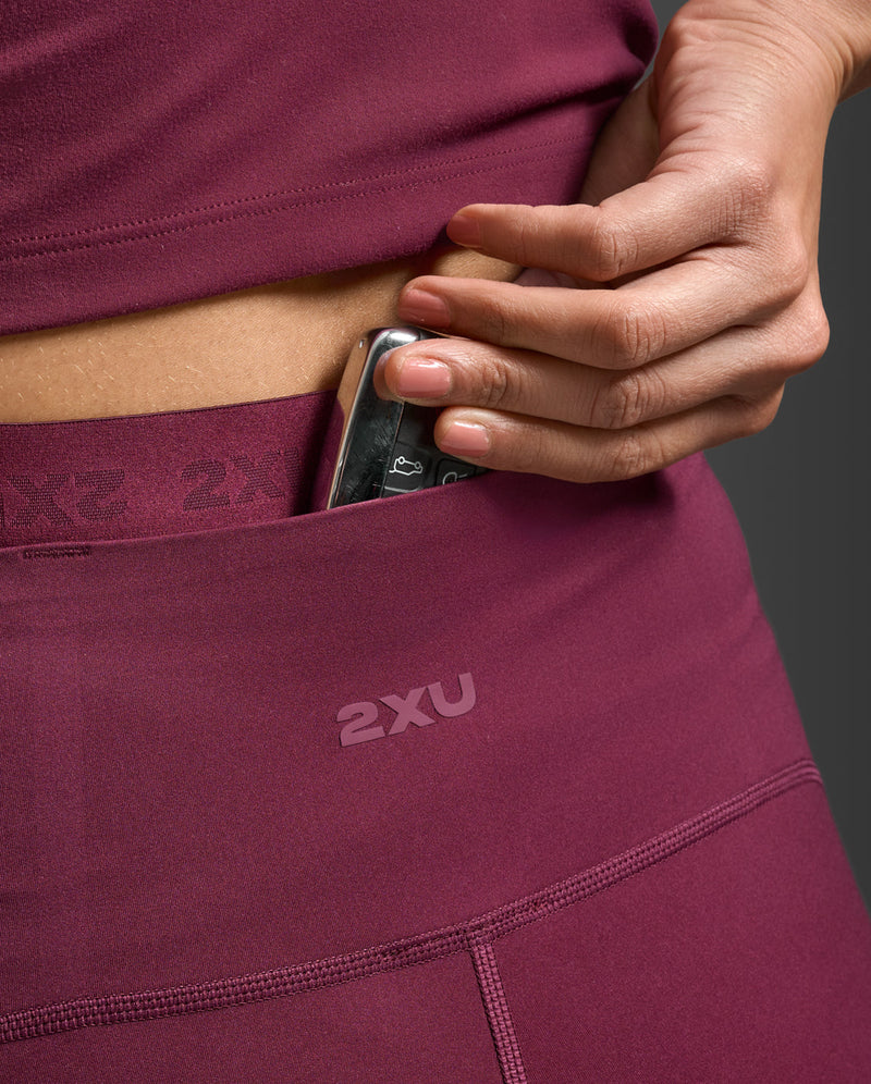 Form Stash Hi-Rise Compression 7/8 Tights, Amaretto/Amaretto