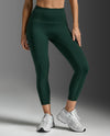 Form Stash Hi-Rise Compression 7/8 Tights - EVER GREEN/EVER GREEN