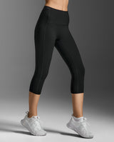 Form Stash Hi-Rise Compression 3/4 Tights, Black/Black