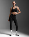 Light Speed React Hi-Rise Compression Tights - BLACK/ BLACK REFLECTIVE