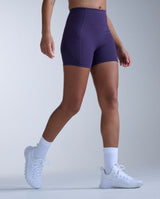 Flex Hi-Rise Compression 4 Inch Shorts, Velvet Purple/Velvet Purple