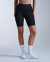 Core Hi-Rise Compression 7 Inch Shorts - BLACK/SILVER