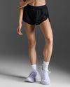 LIGHT SPEED 3 INCH SHORTS - BLACK/ BLACK REFLECTIVE