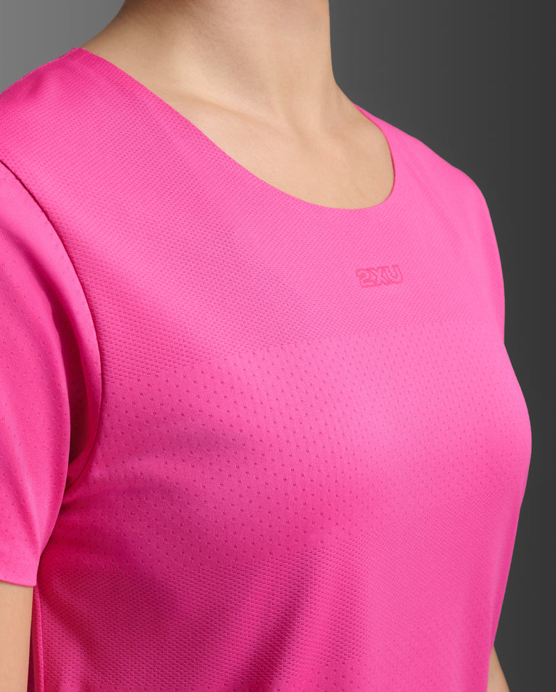 Light Speed Tech Tee, Fuchsia/Fuchsia Reflective