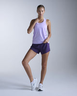 Light Speed Tech Singlet, Lavender/Lavender Reflective