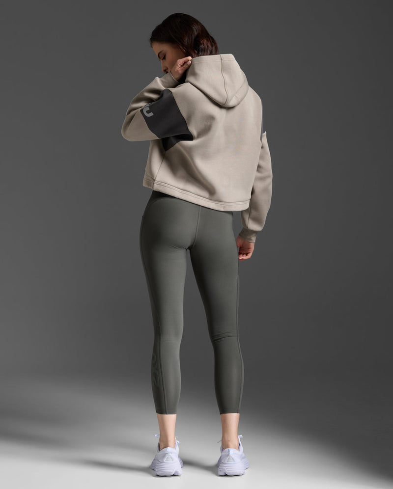 Form Spliced Crop Hoodie