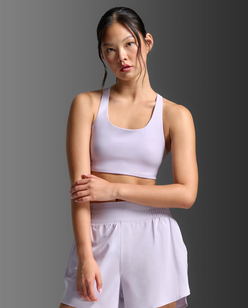 Form Strappy Low Impact Bra, Virtual Violet/Virtual Violet