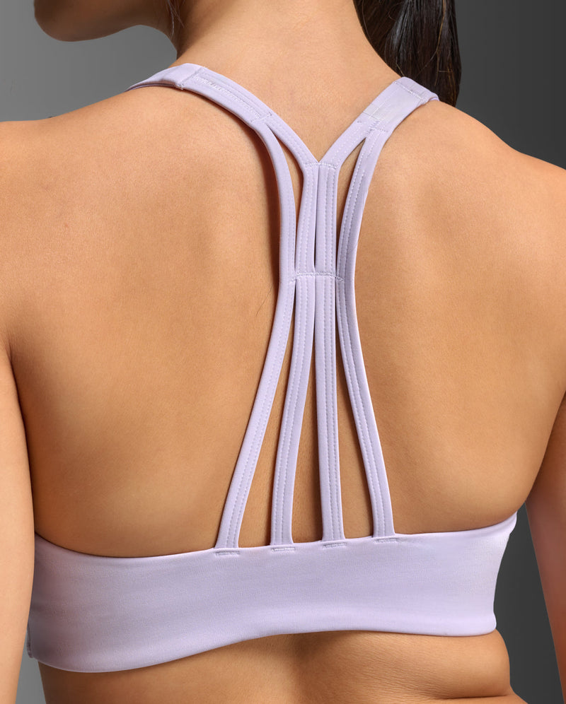 Form Strappy Low Impact Bra, Virtual Violet/Virtual Violet