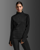 Ignition Haptic 1/4 Zip, Black/Silver Reflective