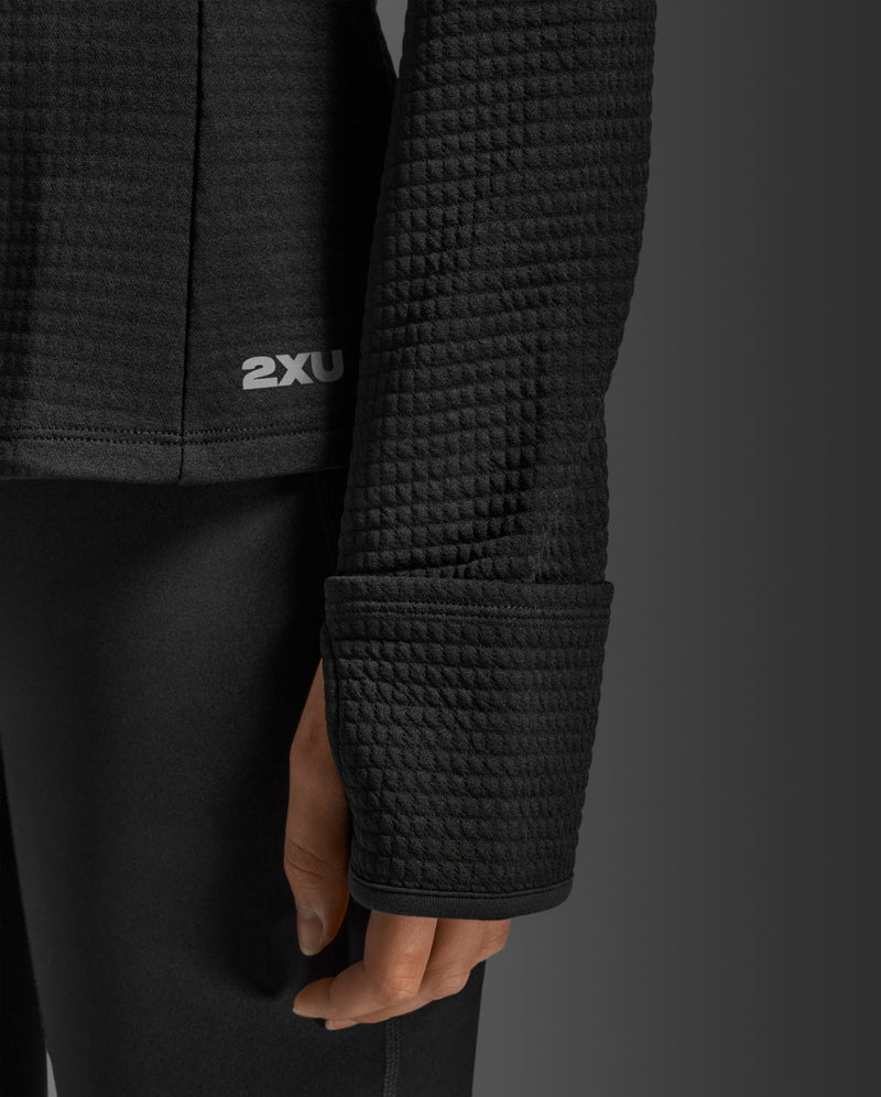 Ignition Haptic 1/4 Zip, Black/Silver Reflective