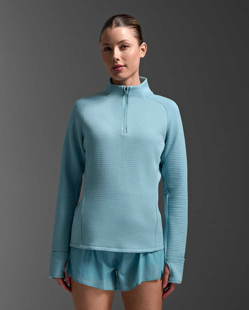 Ignition Haptic 1/4 Zip, Retro Blue/Retro Blue Reflective