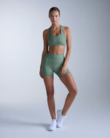 Form Racerback Medium Impact Bra, Fern Green/Fern Green