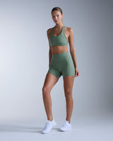 Form Racerback Medium Impact Bra, Fern Green/Fern Green
